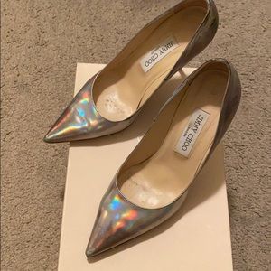 Jimmy Choo Mirror Romy Love 100 pumps